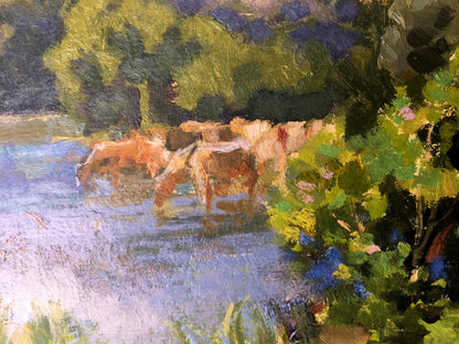 Oil painting Hot day Batrakov Vladimir Grigorievich