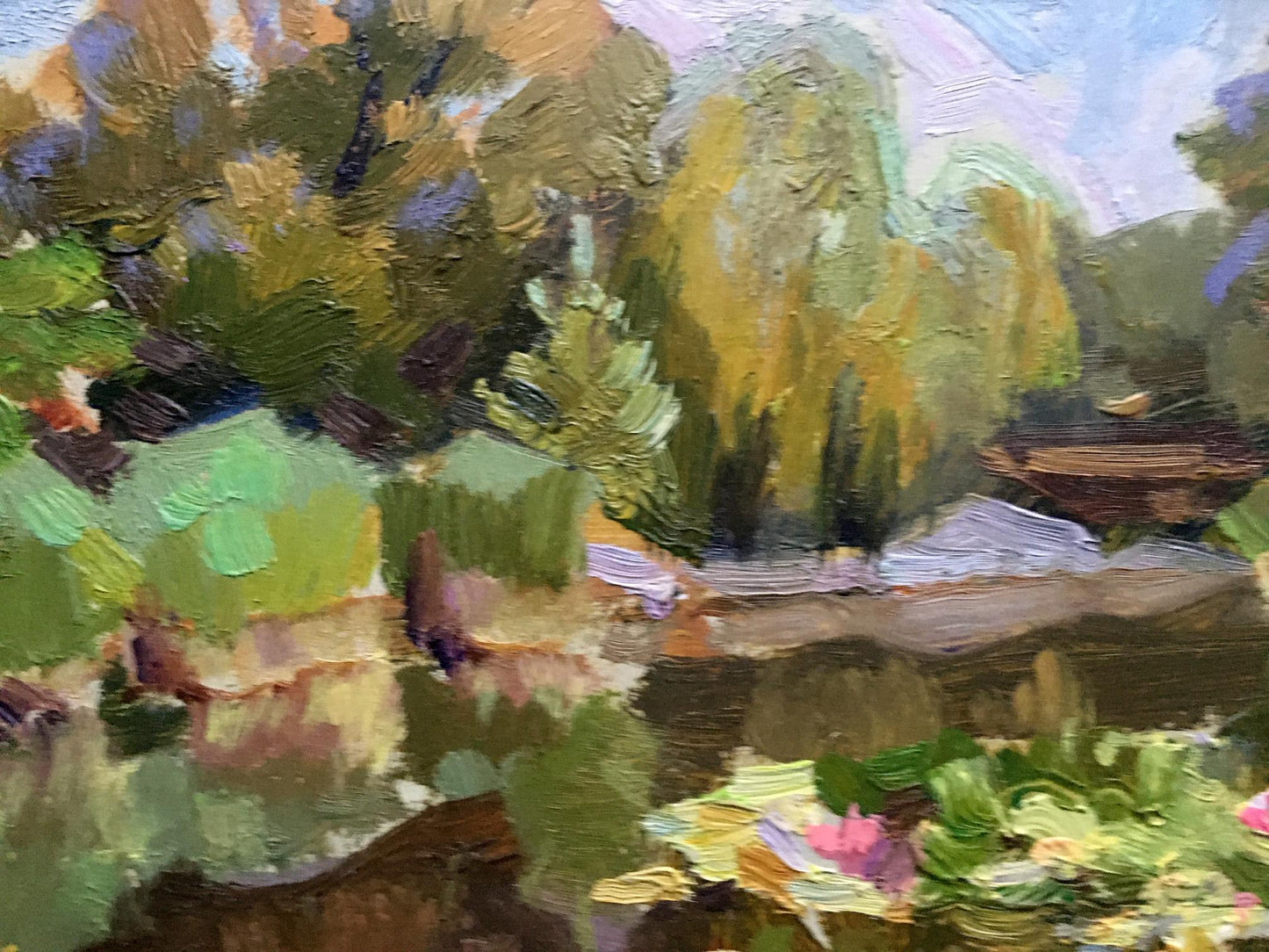 Oil painting Botanical Garden Batrakov Vladimir Grigorievich