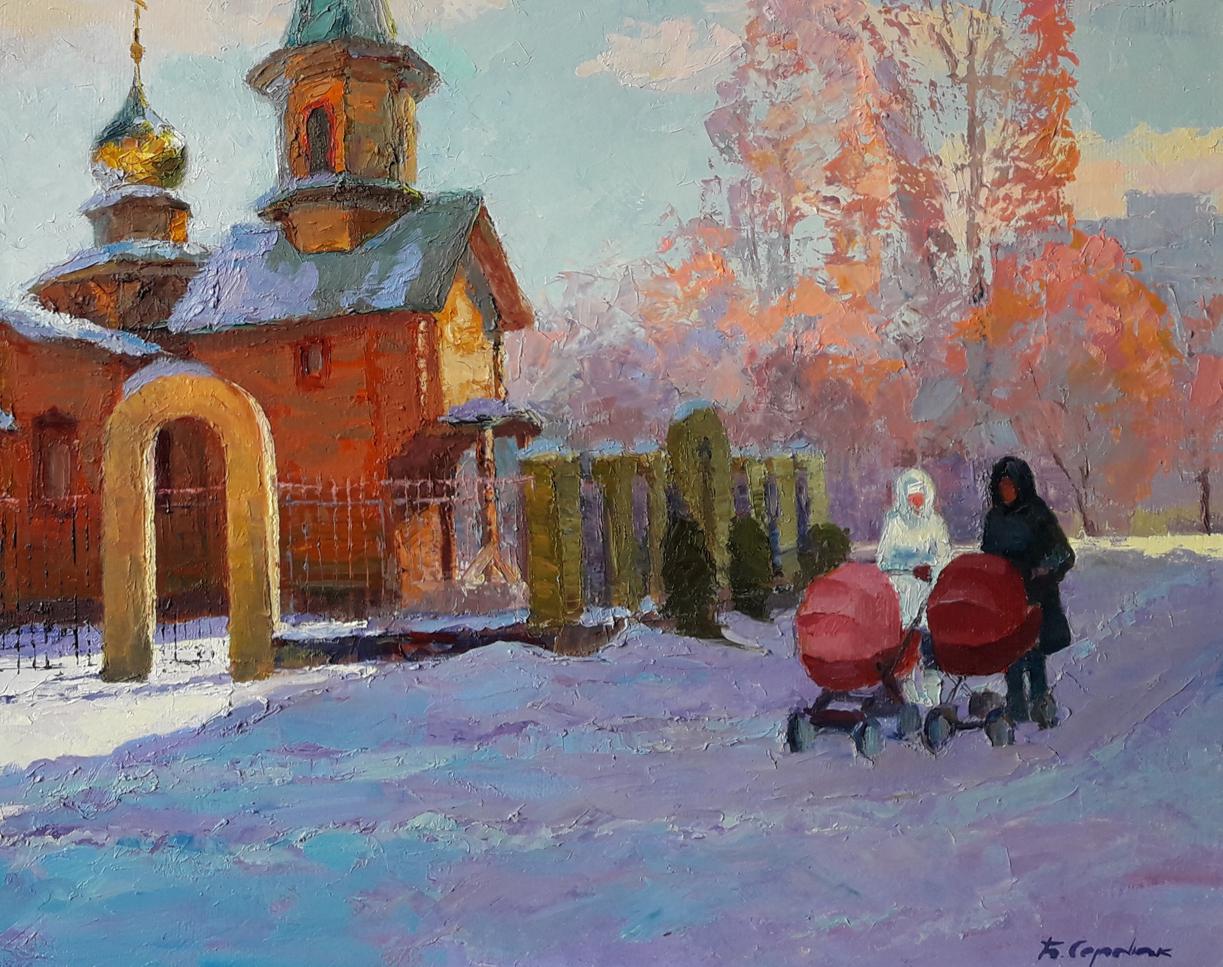 Oil painting Winter day Serdyuk Boris Petrovich №SERB 557