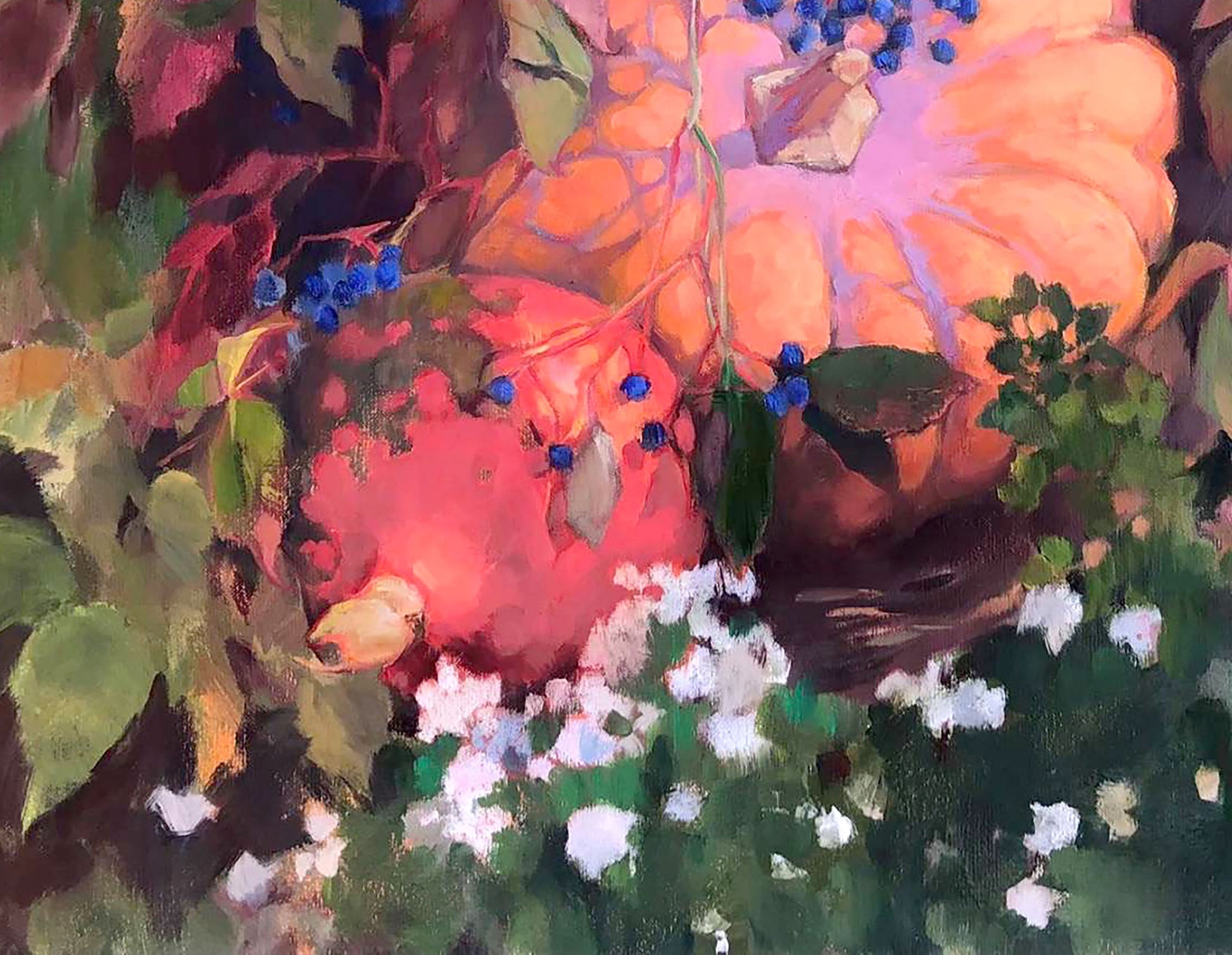 Oil painting Autumn still life  Olesia Osnach