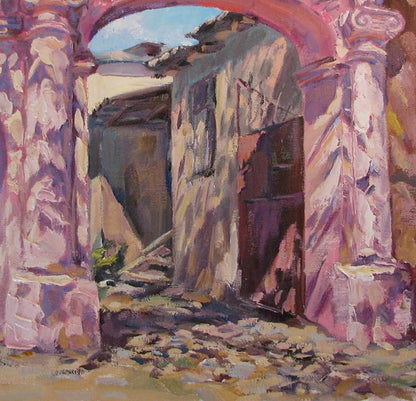 Oil painting Urban landscape  