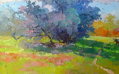 Oil painting On the pasture Serdyuk Boris Petrovich