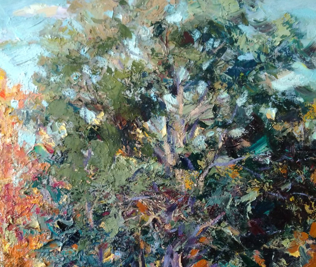 Oil Painting Autumn Nature Landscape 