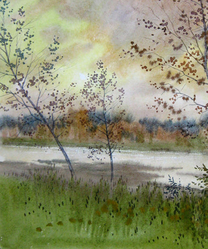 Autumn River Nature Landscape 