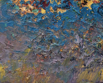 Ivanyuk's "The Last Ray" painting, illustrating the final glow of day.