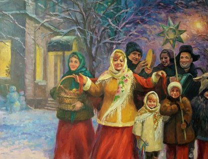 Oil painting Holy evening Serdyuk Boris Petrovich