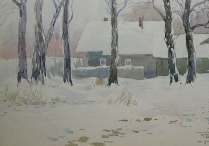 Winter Rural street