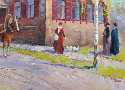 Oil painting Ancient Konotop Serdyuk Boris Petrovich