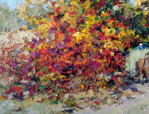 Oil Painting Autumn Nature Landscape 