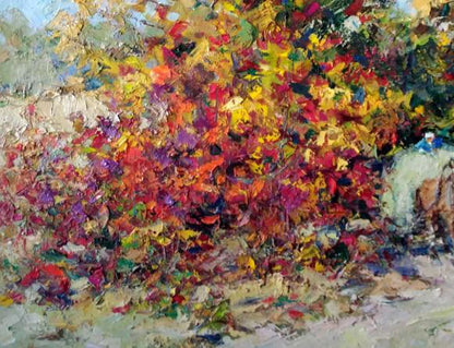 Oil Painting Autumn Nature Landscape 
