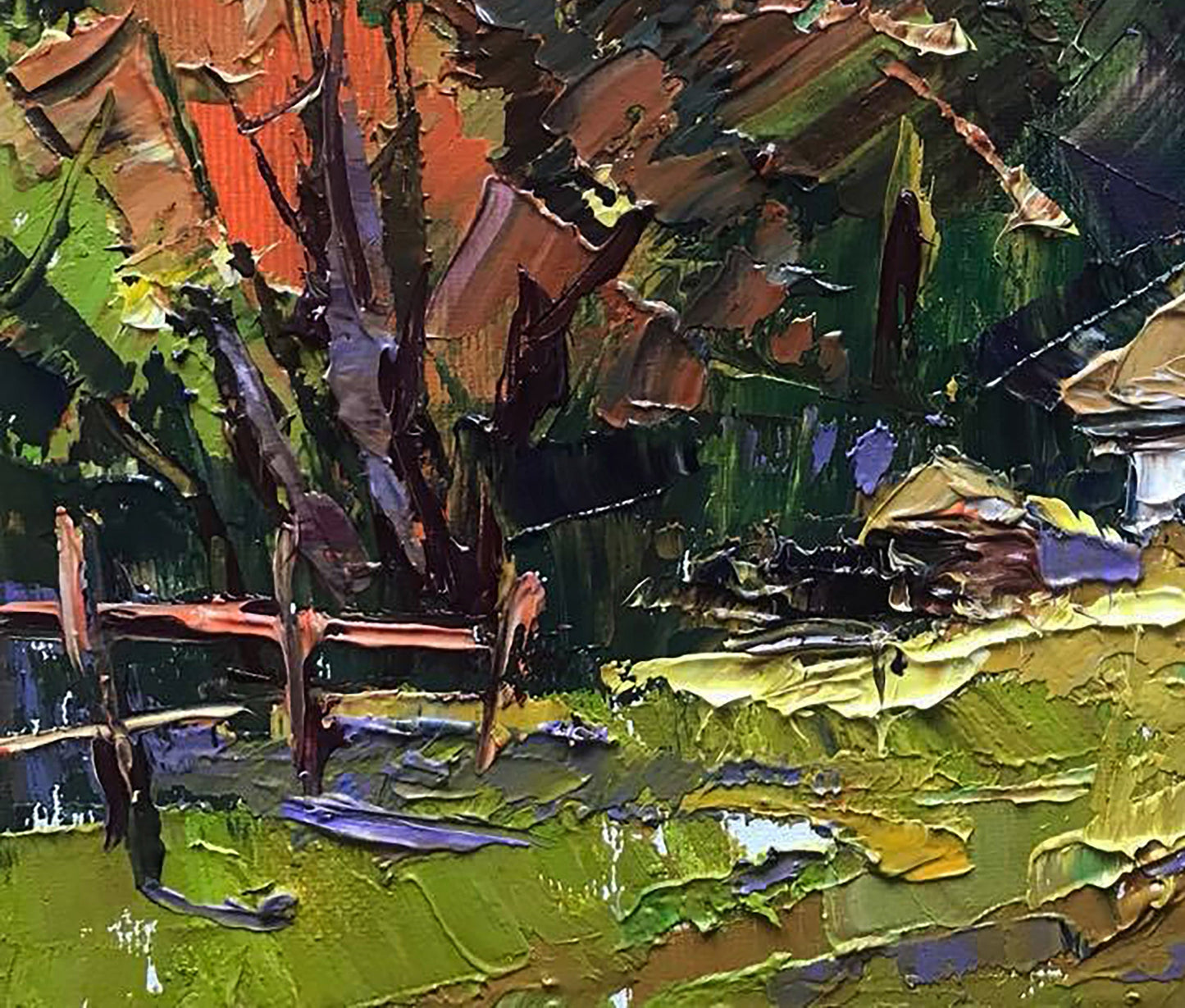 Village landscape Art 