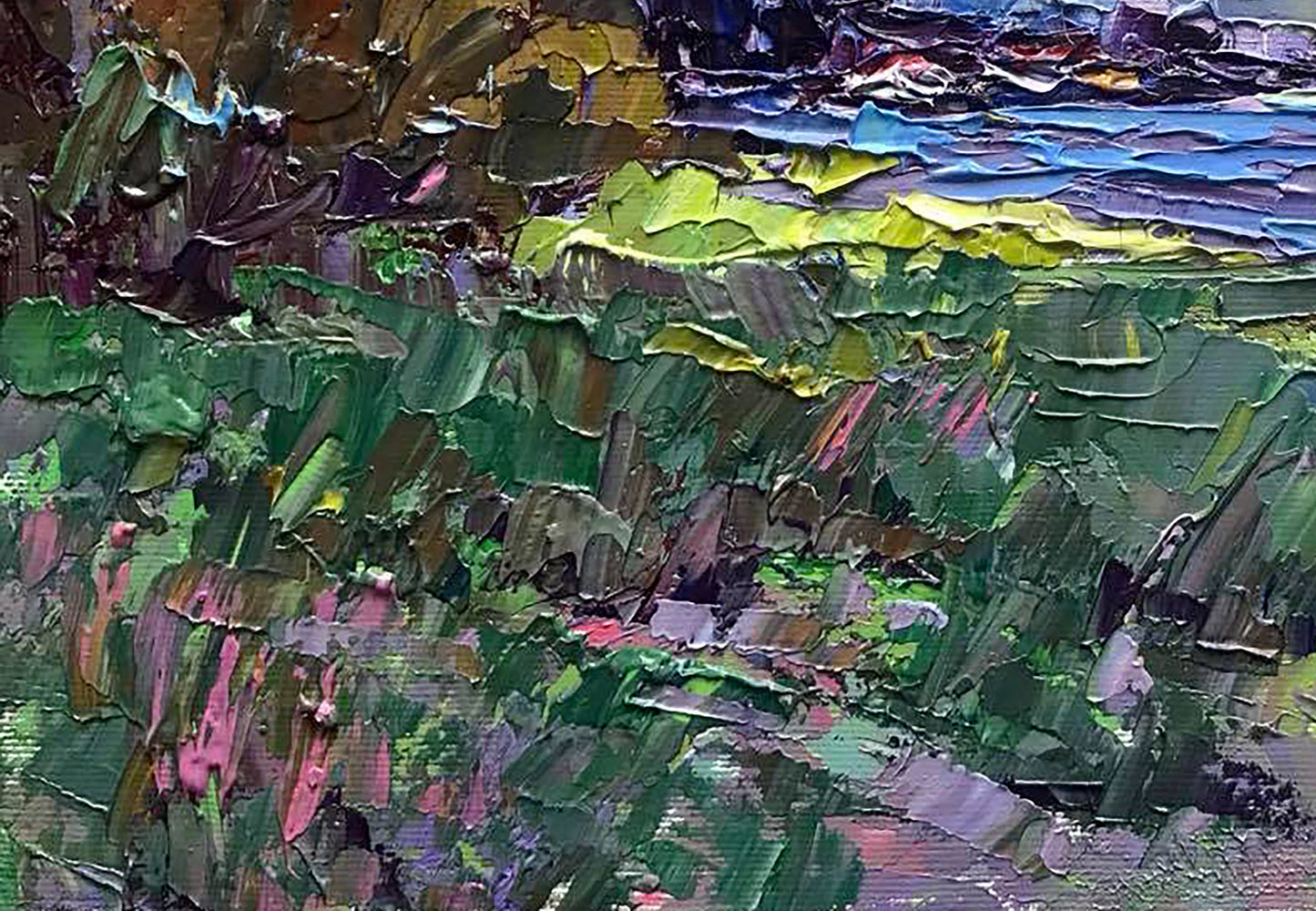 A windy day is captured in Alex Ivanyuk's oil painting