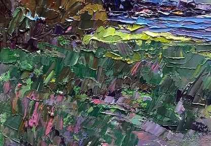 A windy day is captured in Alex Ivanyuk's oil painting