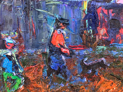 Oil Painting Nature Landscape Village landscape Art 