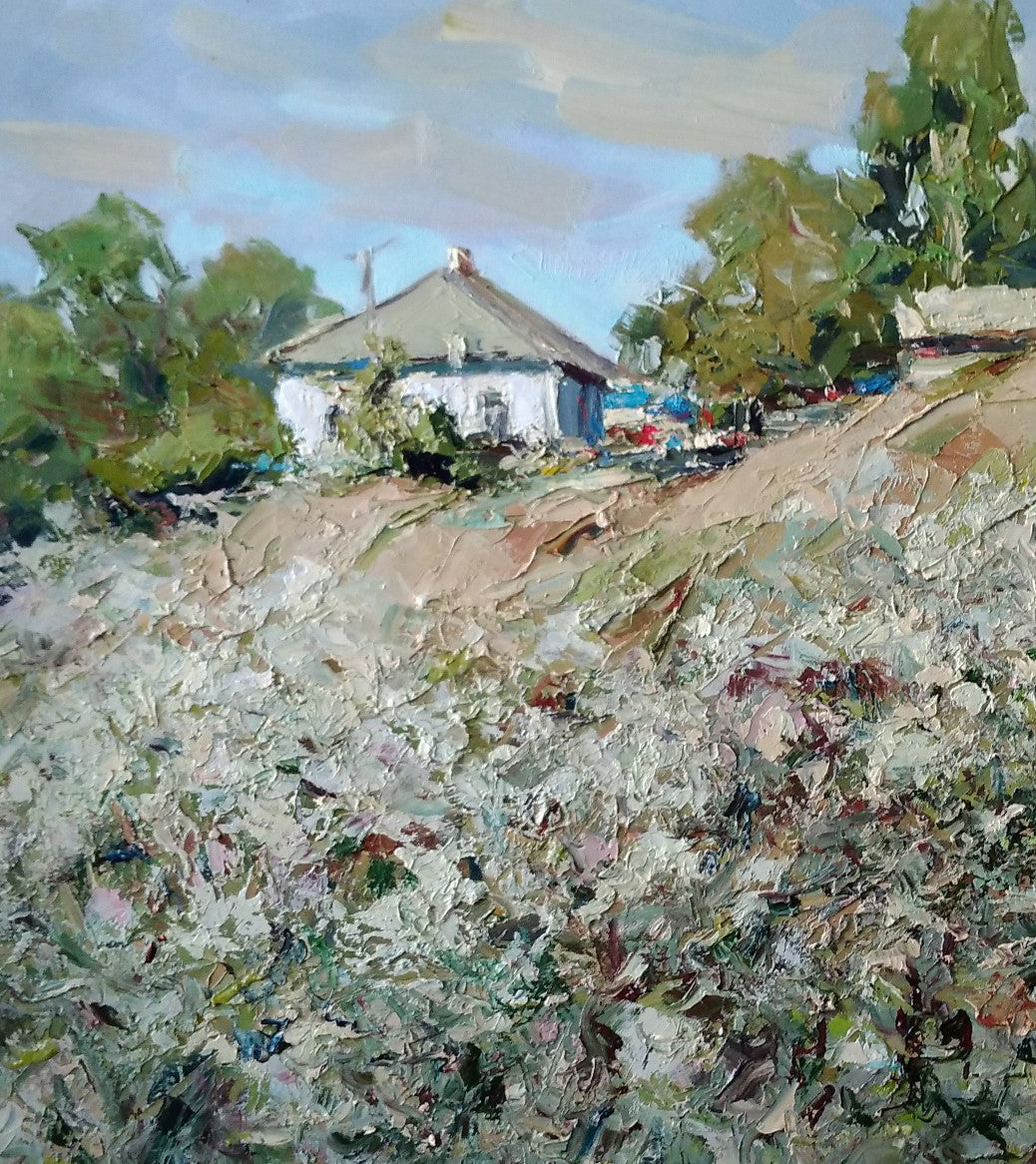 Oil Painting Summer countryside