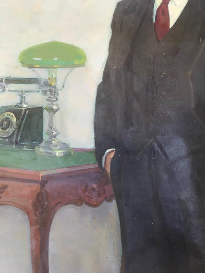 Oil painting Portrait of Lenin Bilan Petr Ilyich