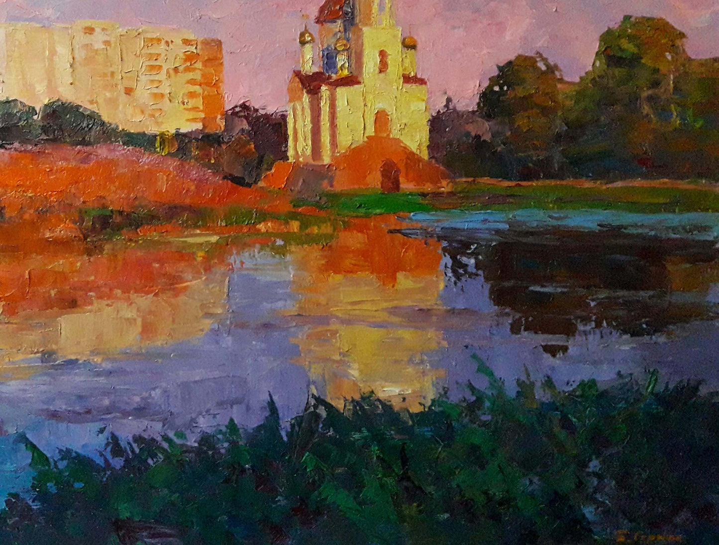 Oil painting In the evening Serdyuk Boris Petrovich