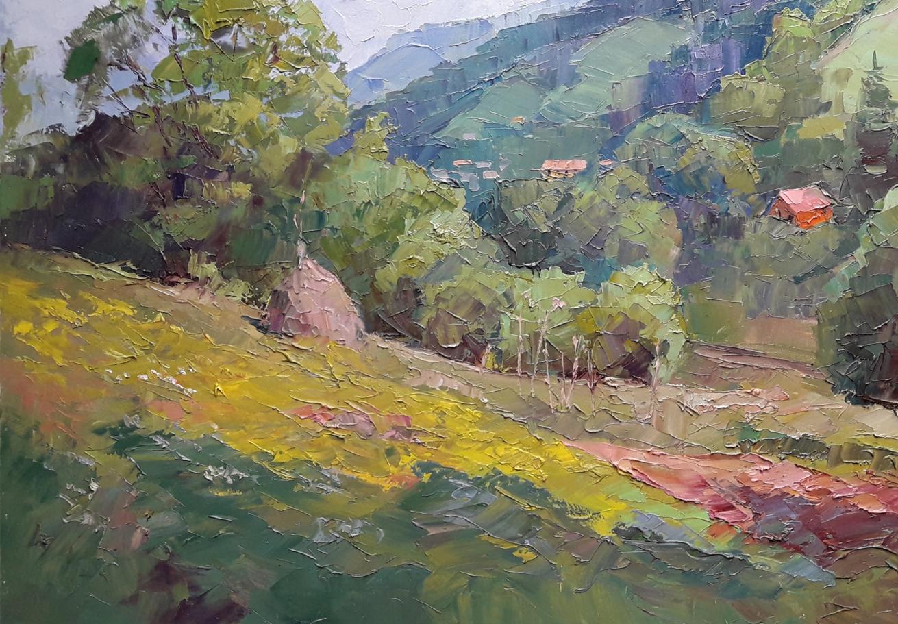 Oil painting Mountain expanses Serdyuk Boris Petrovich