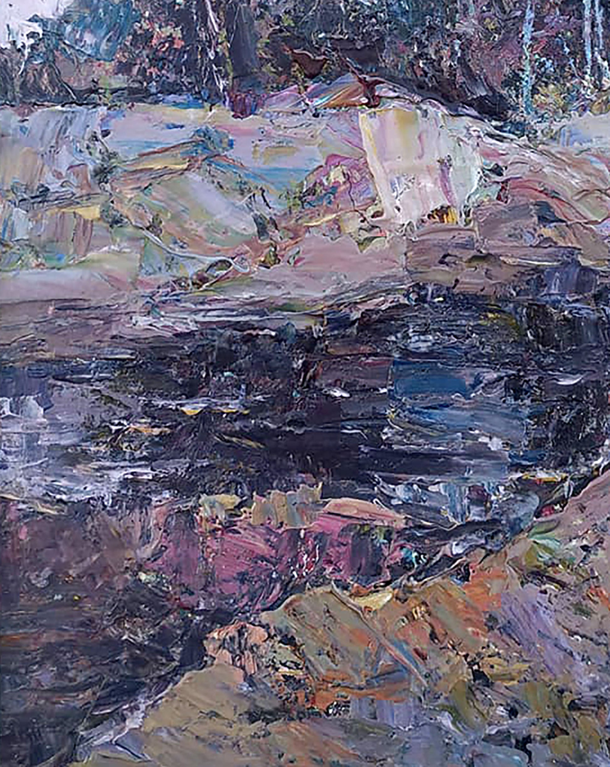 Oil painting Forest Nature Landscape Mazur Vladimir