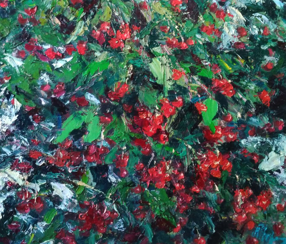 Oil Painting Summer Nature Landscape 