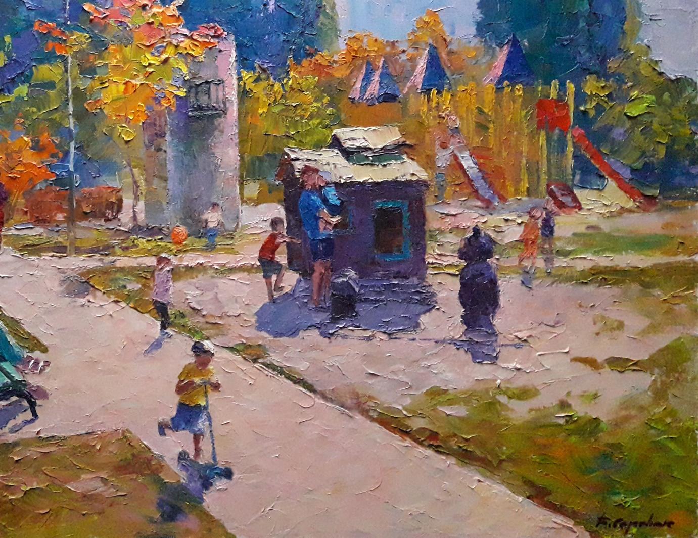 Oil painting Vacation Serdyuk Boris Petrovich