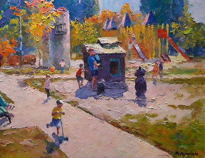 Oil painting Vacation Serdyuk Boris Petrovich