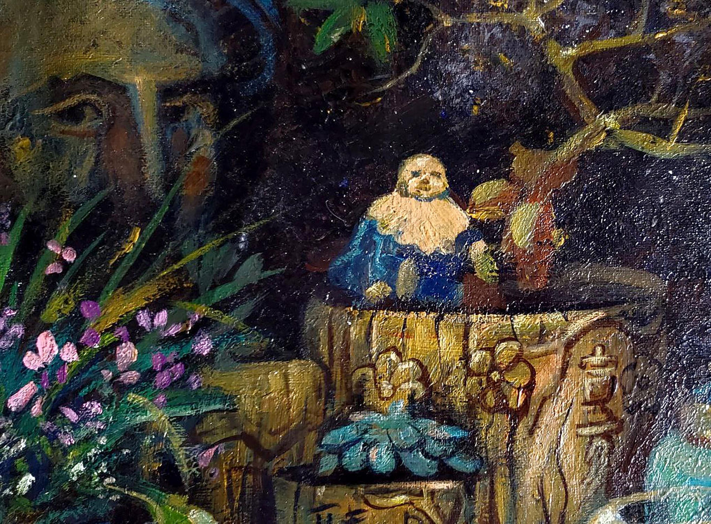 Oil painting Still life with Chinese items Litvinov Daniil Olegovich