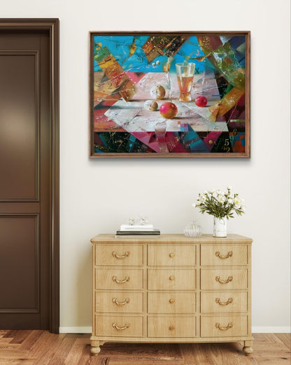 Abstract oil painting Thaw Anatoly Tarabanov