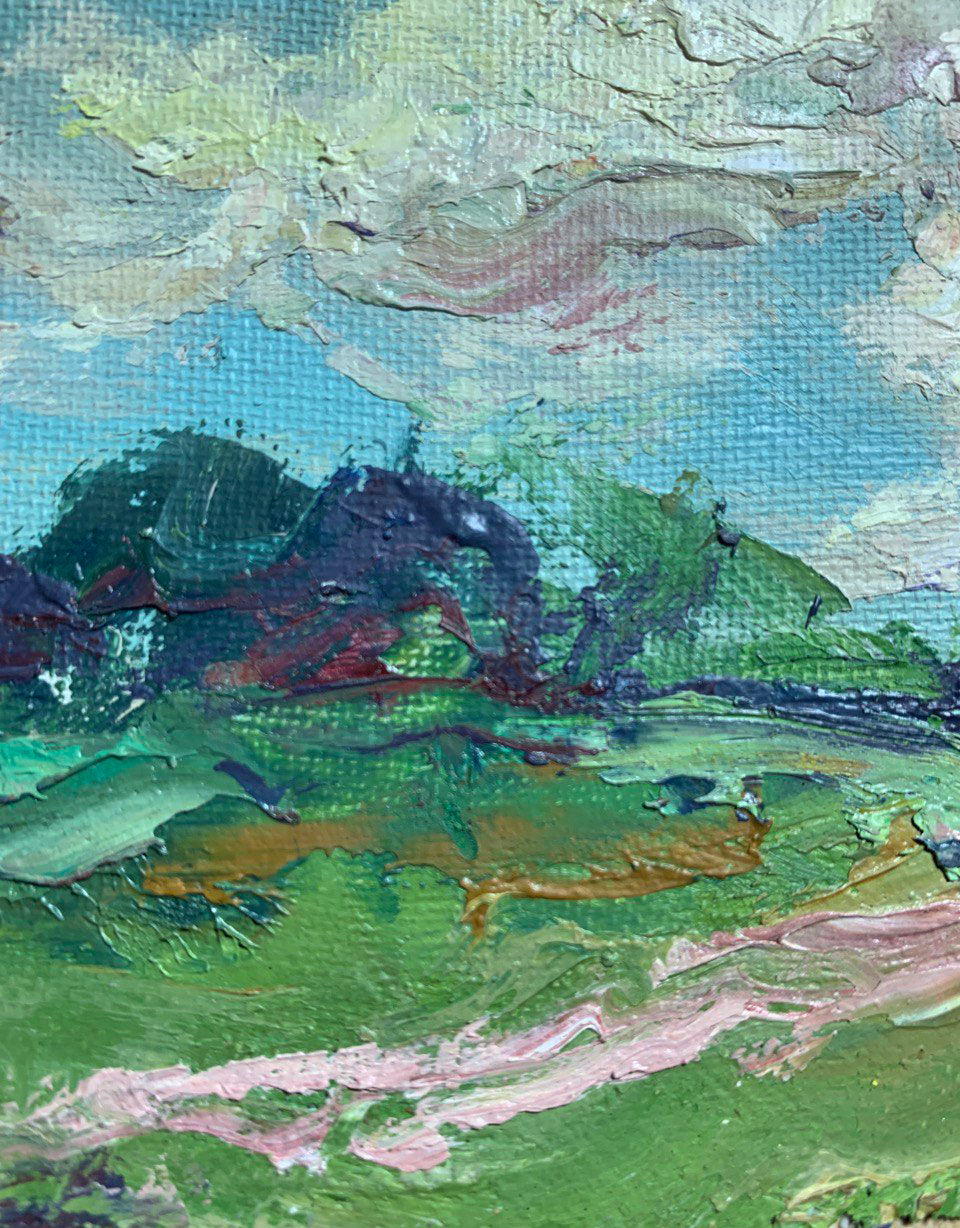 The summer windy day captured in oils by Alexander Cherednichenko