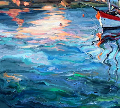 Oil painting Seascape Olesia Osnach