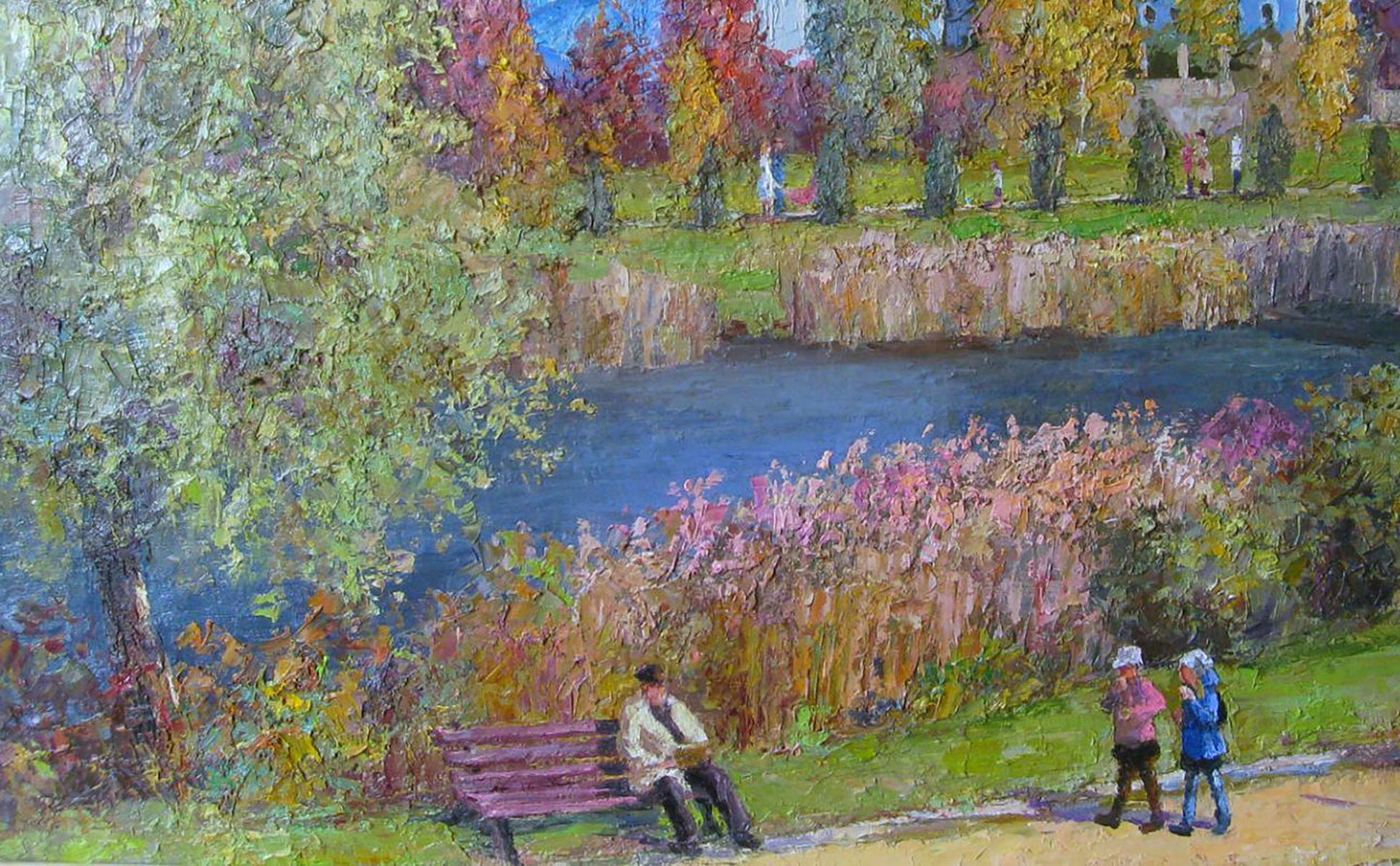 Oil painting Near the church Serdyuk Boris Petrovich №SERB 546