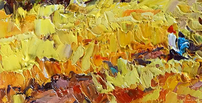 Oil Painting Nature Landscape Village landscape 