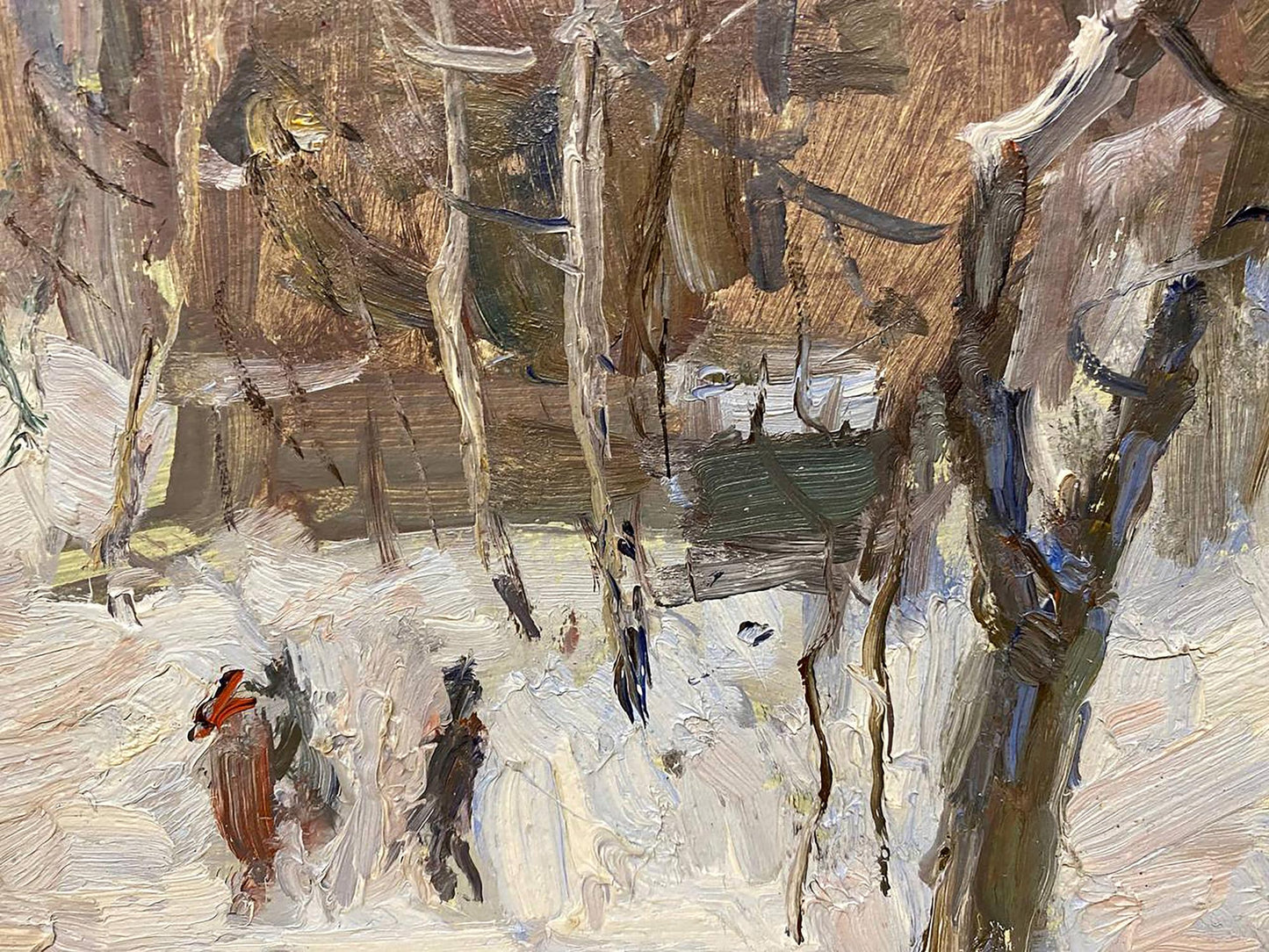 Oil painting Winter Petrashevsky Stanislav Vasilievich