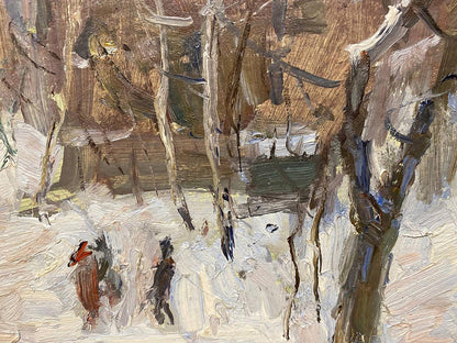 Oil painting Winter Petrashevsky Stanislav Vasilievich