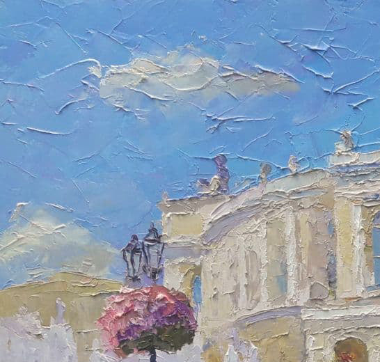 Oil painting Odessa Opera and Ballet Theater Serdyuk Boris Petrovich