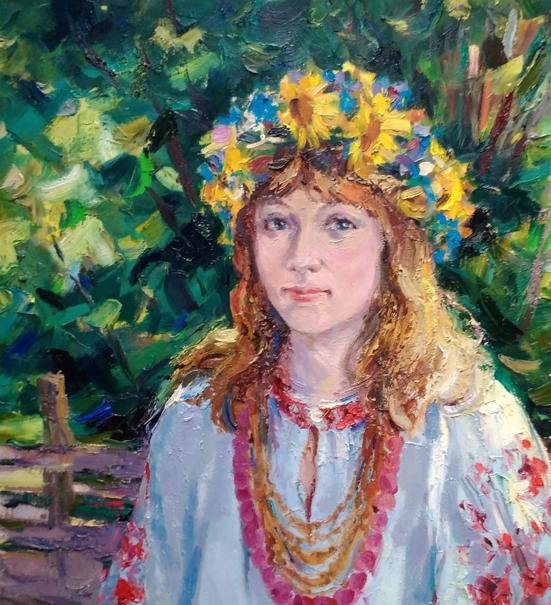 Oil painting Woman portrait