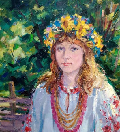 Oil painting Woman portrait