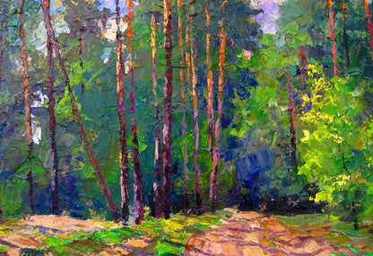 Oil painting The road is in the forest / Serdyuk Boris Petrovich