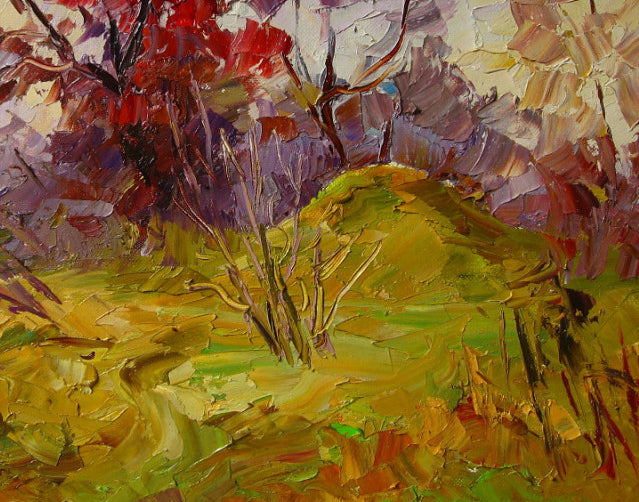 Oil painting Red bush Serdyuk Boris Petrovich