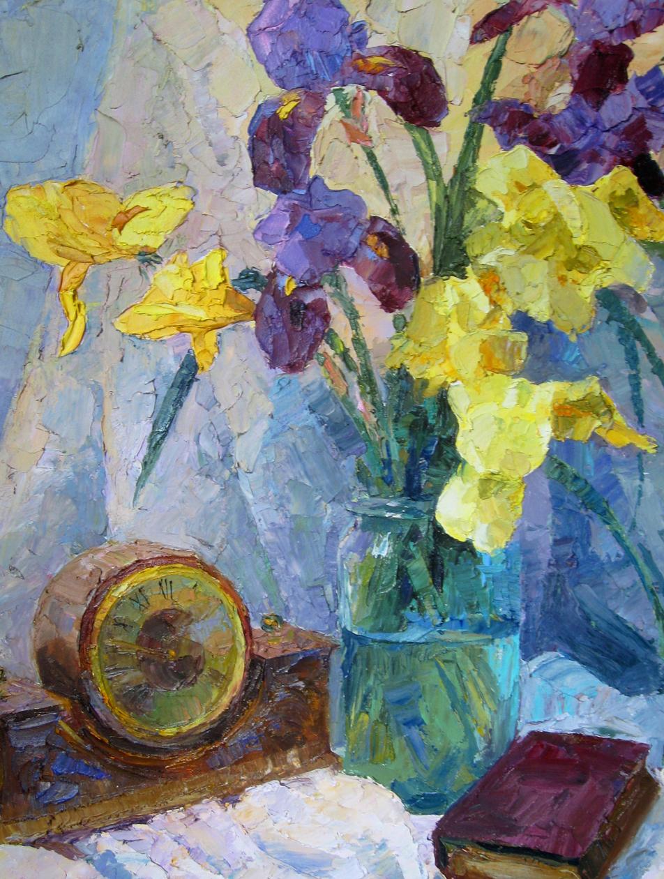 Oil painting Irises Serdyuk Boris Petrovich №SERB 88