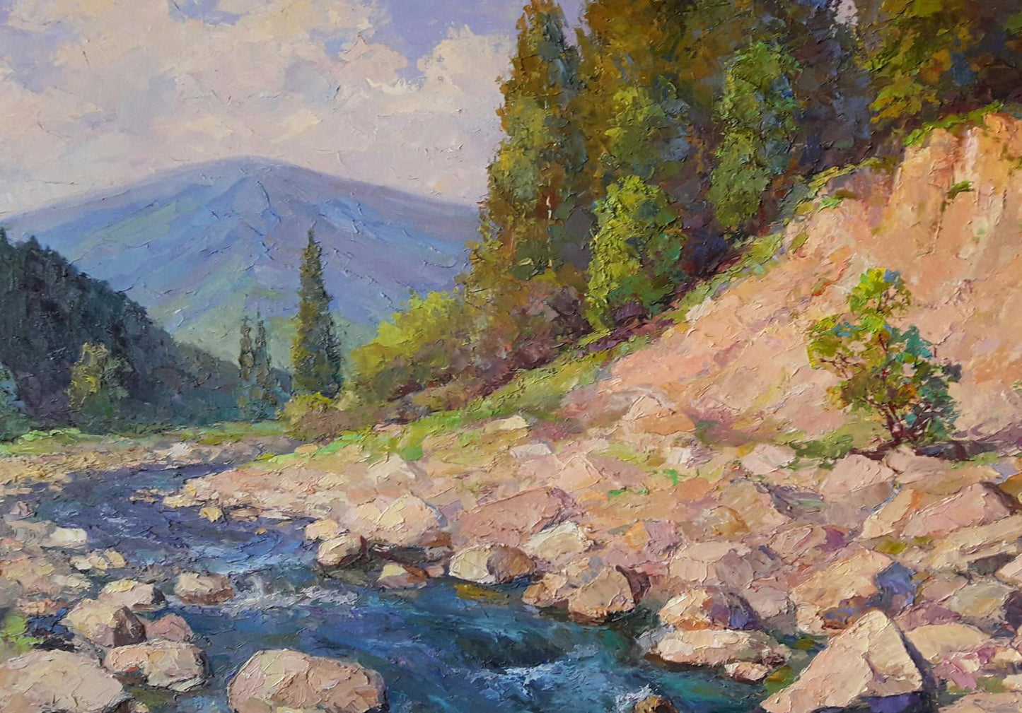Oil painting Mountain river Serdyuk Boris Petrovich №SERB 259