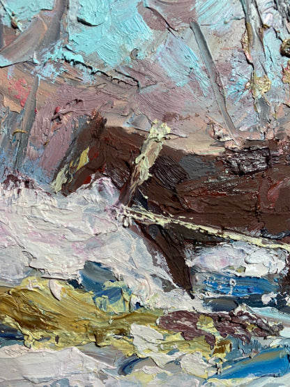 Oil Painting Village Landscape 