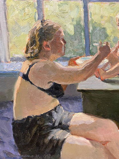 Oil painting Mother Tkachenko Evgeny Nikolaevich