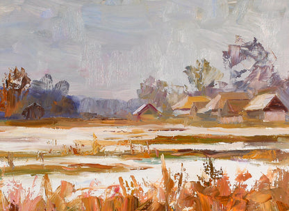 Oil painting Farmhouse Serdyuk Boris Petrovich