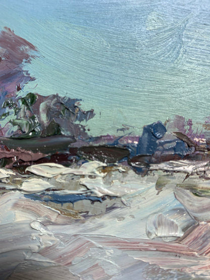 Oil Painting Winter Nature Landscape 