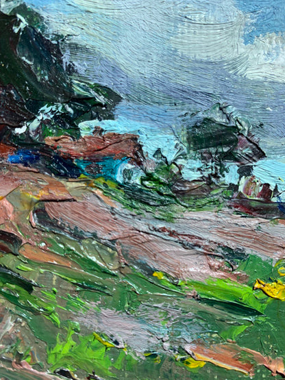 Oil Painting Village Landscape 