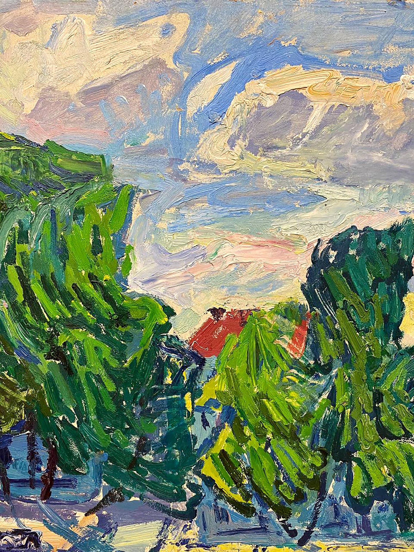 Oil painting Road in Crimea Glushchenko Alexander Nikolaevich