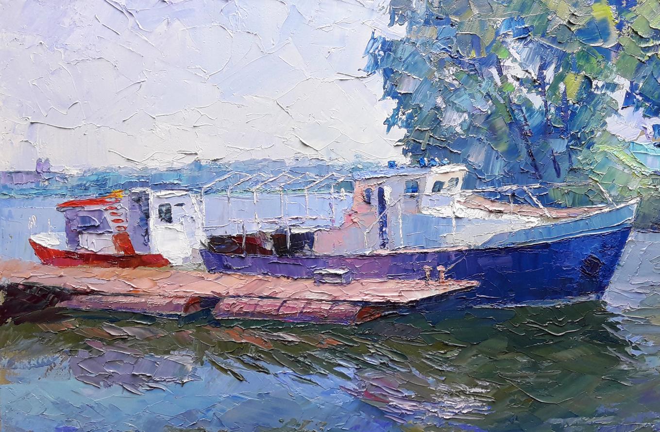 Oil painting Rescuers Serdyuk Boris Petrovich