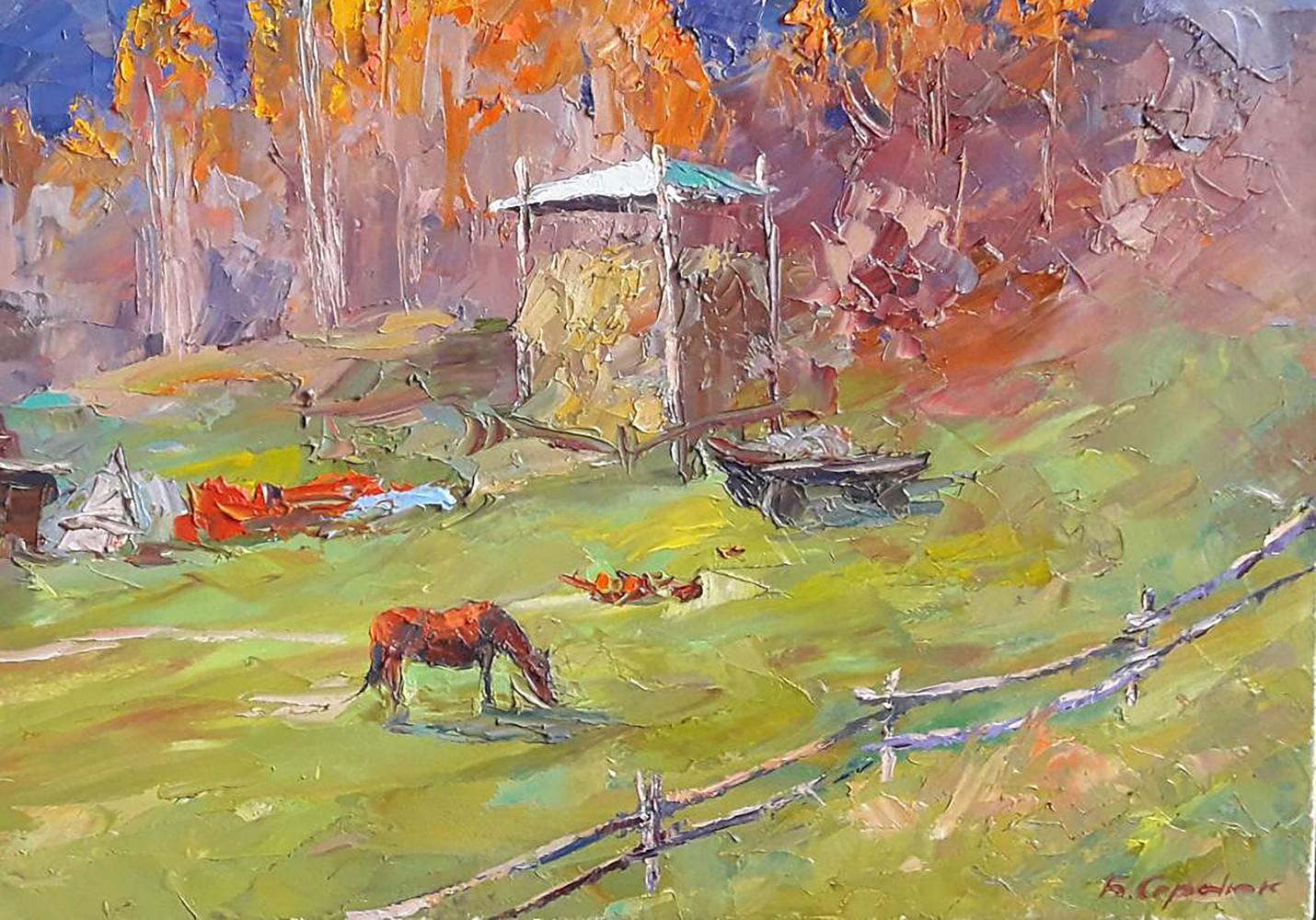 Oil painting Gilded Serdyuk Boris Petrovich