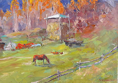 Oil painting Gilded Serdyuk Boris Petrovich